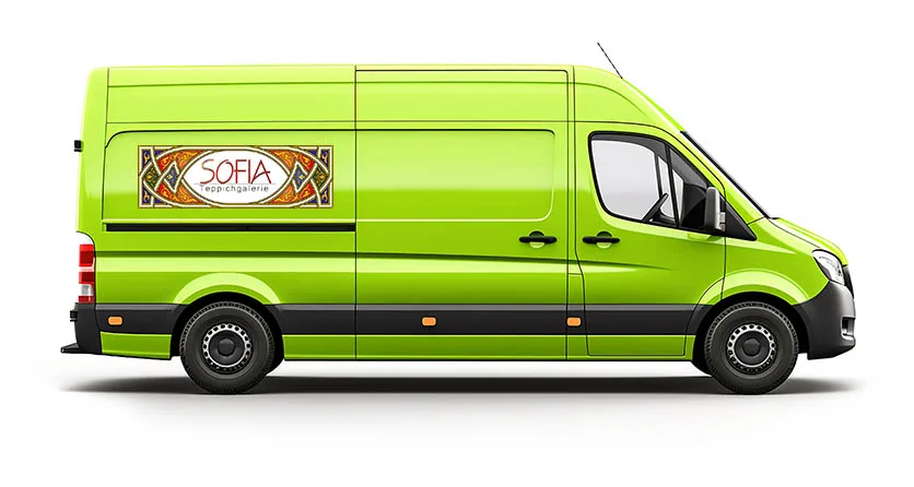 Sofia-Fahrzeug als Illustration des kostenlosen Abholservice